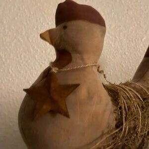 Rustic Primitive Farmhouse Chicken handmade NEW Custom Final Sale